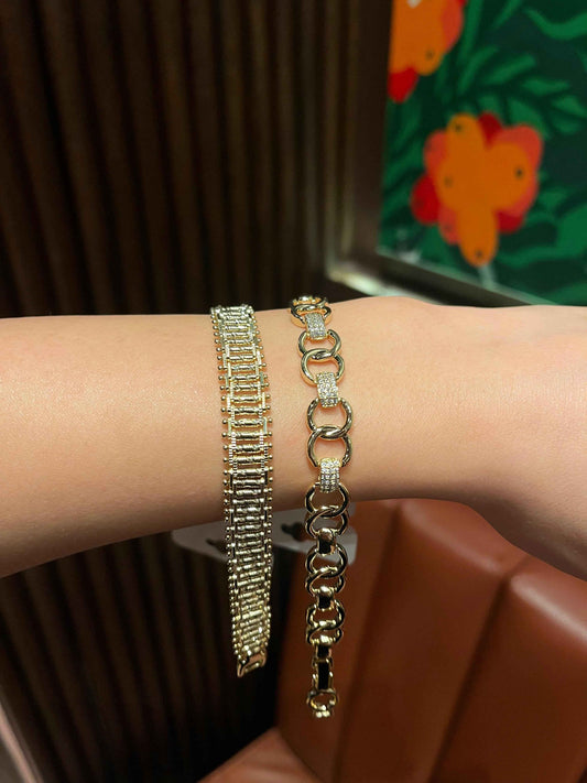 Golden Steel Luxe Bileklik